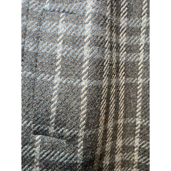 Talbots Wool Polyester Blue Plaid Jacket Coat Blazer Plus Size 18W Lined 18 - Picture 5 of 9